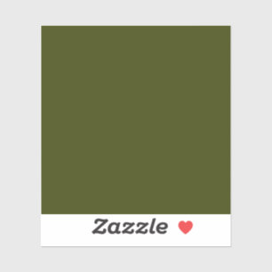 Sticker Couleur solide vert olive foncé