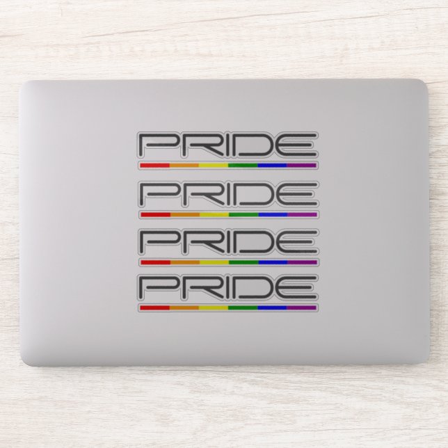 Sticker Couleurs de la fierté Gay Pride (Ordinateur)
