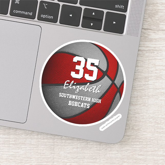 Sticker Couleurs de l'équipe de basket-ball des enfants gr (Détail)