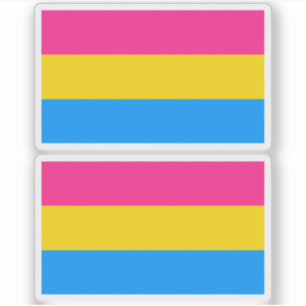 Sticker Couleurs Pansexual Pride