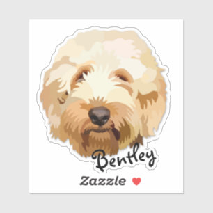 Sticker Coupable cadeau Doodle doré