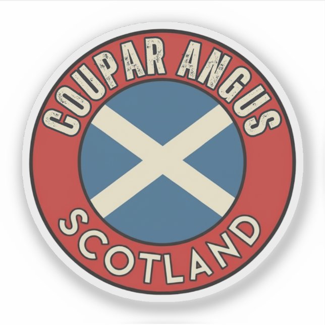 Sticker Coupar Angus, Écosse (Devant)