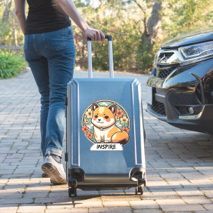 Sticker Coupe Cute Shiba Inu