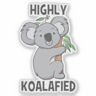 Sticker Coupe de Contour Koala hautement Koalafied