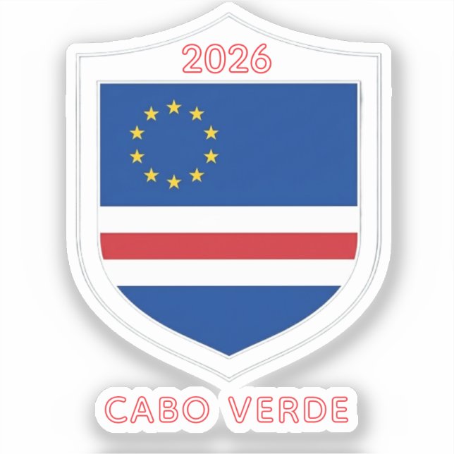 Sticker Coupe du Monde 2026 Cap-Vert (Recto)