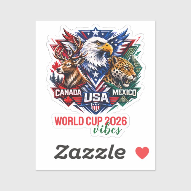 Sticker Coupe du monde d'harmonie faunique tribale 2026  (Feuille)