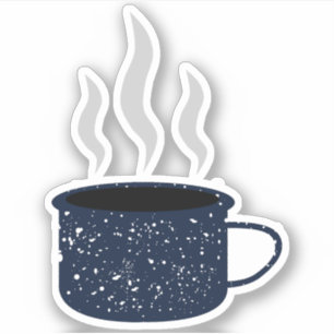 Sticker Coupe Enamel Speckel Tin Camp Mug