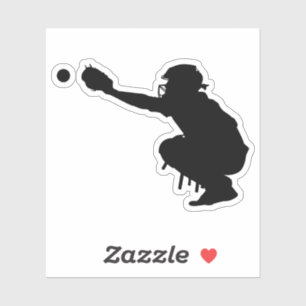Sticker Coupe personnalisée de capture de base-ball