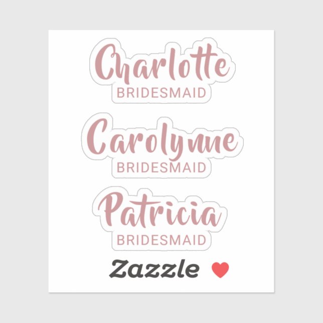 Sticker Coupe Personnalisée Rose Dusty (Feuille)