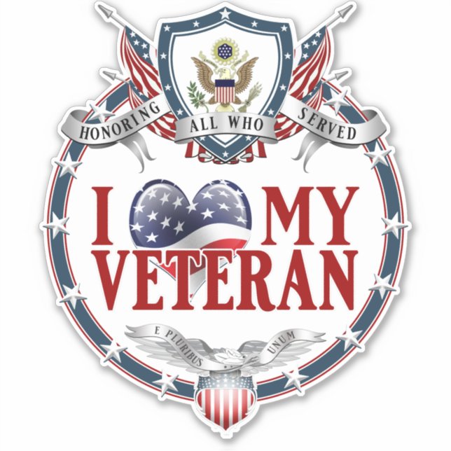 Sticker Couper Luv Mon Vétéran (Devant)