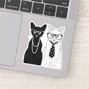 Sticker Couple de chats