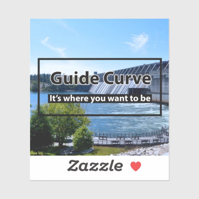 Sticker Courbe de guide -C'est l'endroit où vous voulez êt (Feuille)