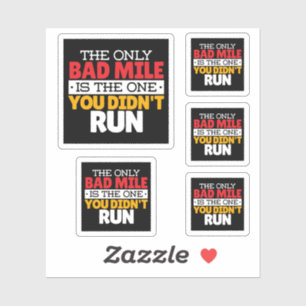 Sticker Coureur - Drôle Mille Mille À Courir Citation