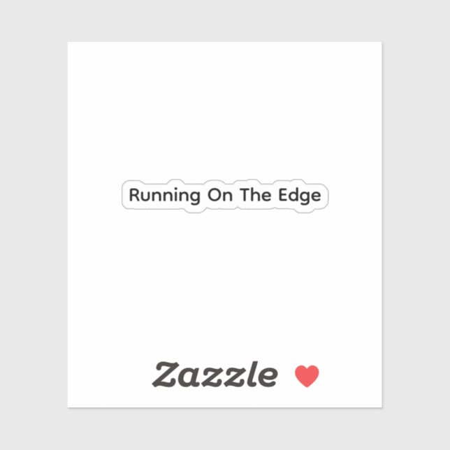 Sticker Courir Sur L'Arête (Feuille)