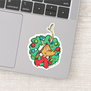 Sticker Couronne de Noël de Grinch Max
