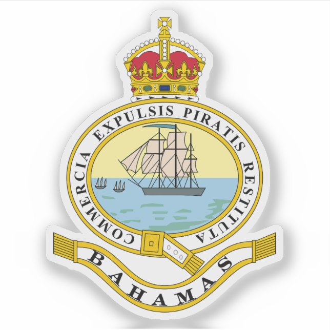 Sticker Couronne des Bahamas (1904-1953) (Devant)