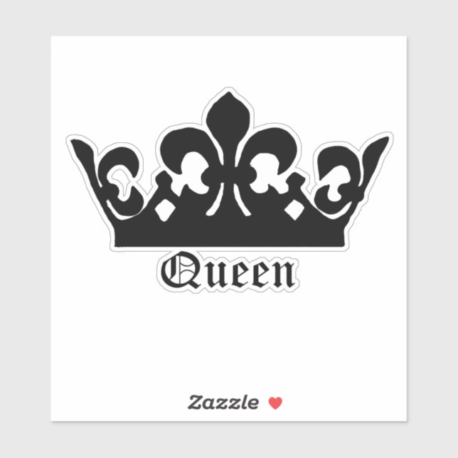 Sticker Couronne noire (Feuille)