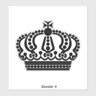 Sticker couronne noire