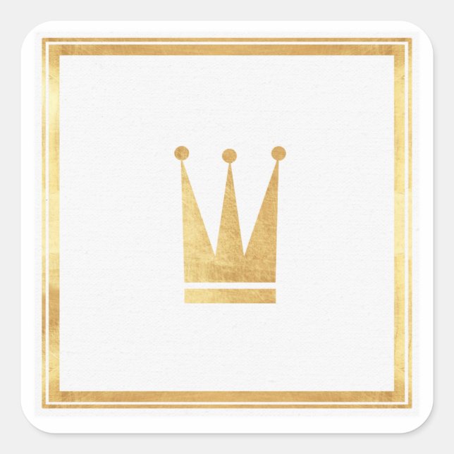 Sticker Couronne Or (Devant)
