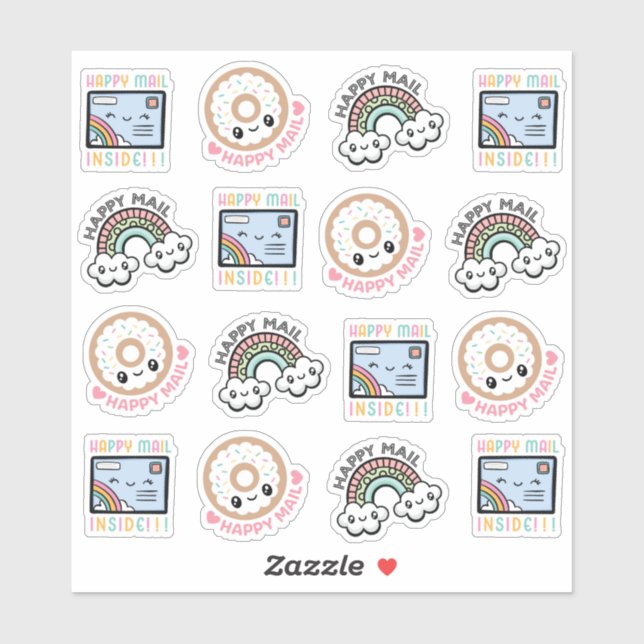Sticker Courrier joyeux (Feuille)