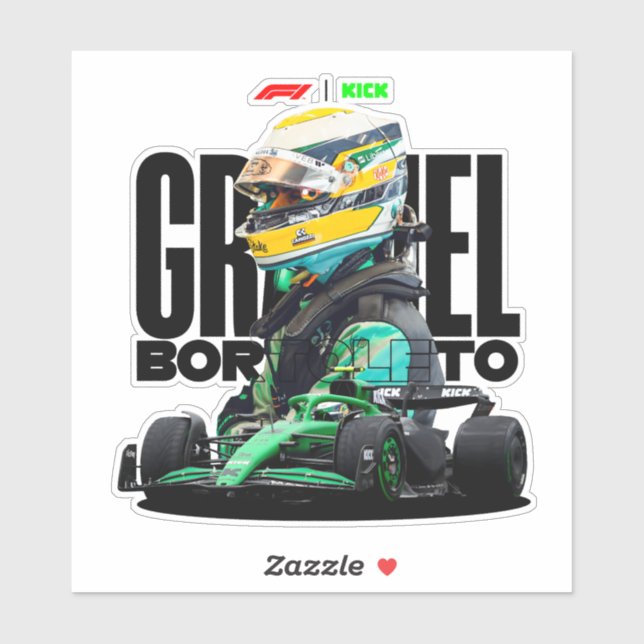 Sticker Course de Formule 1 (Feuille)