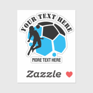 Sticker Coutume Football Fille de football enfant fête d'a