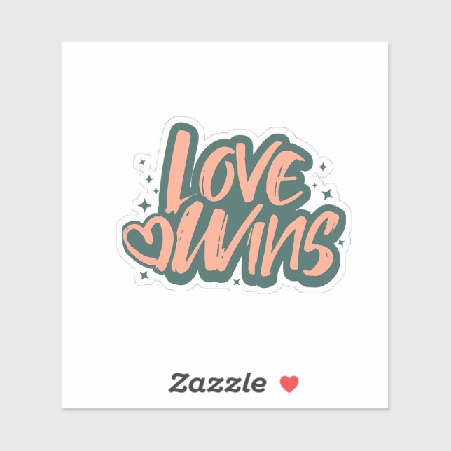 Sticker Couverture Polaire Love Wins (Feuille)
