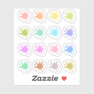 Sticker Couvertures de dates de taches de peinture Profess