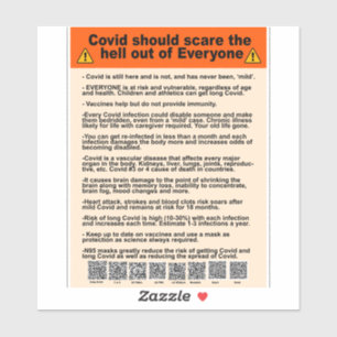 Sticker Covid devrait faire peur à tout le monde