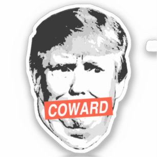 Sticker Coward Trump
