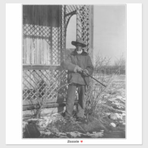 Sticker Cowboy Rancher ou le hors-la-loi canadien du Vieux