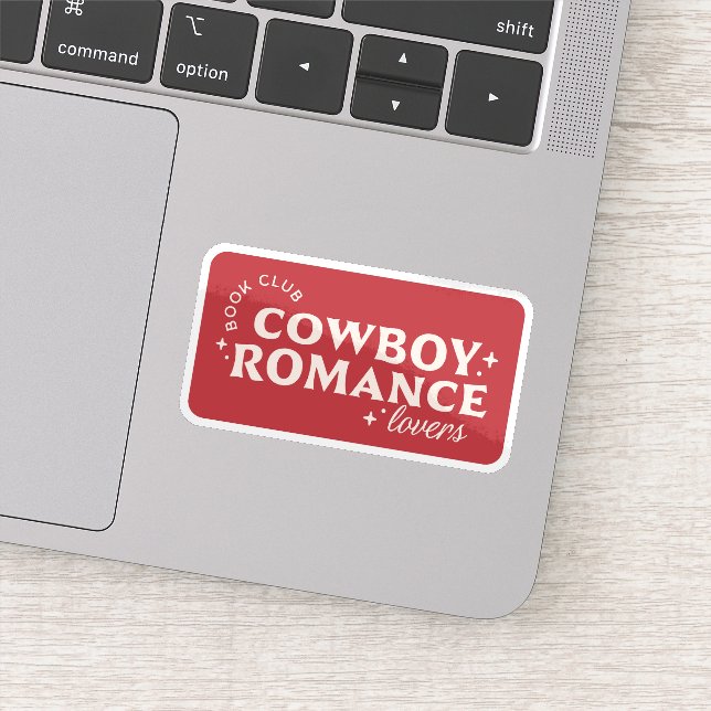 Sticker Cowboy romance livres esthétique (Détail)