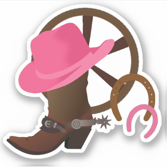 Sticker Cowgirl Vinyl (Devant)