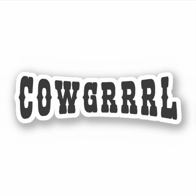 STICKER COWGRRRL (Devant)