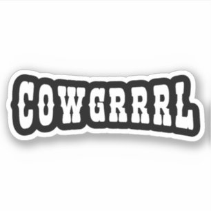 STICKER COWGRRRL