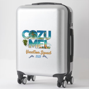Sticker Cozumel Vacation 2025 Tropical Getaway Adventure