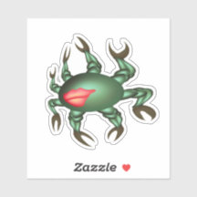 Crabe vert souriant
