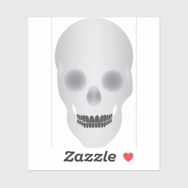 Sticker Crâne (Feuille)