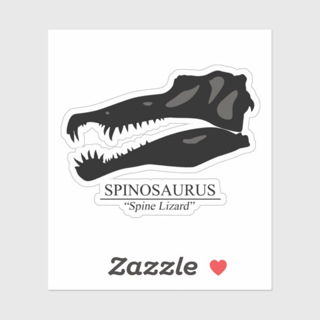 Sticker Crâne de spinosaurus (Feuille)