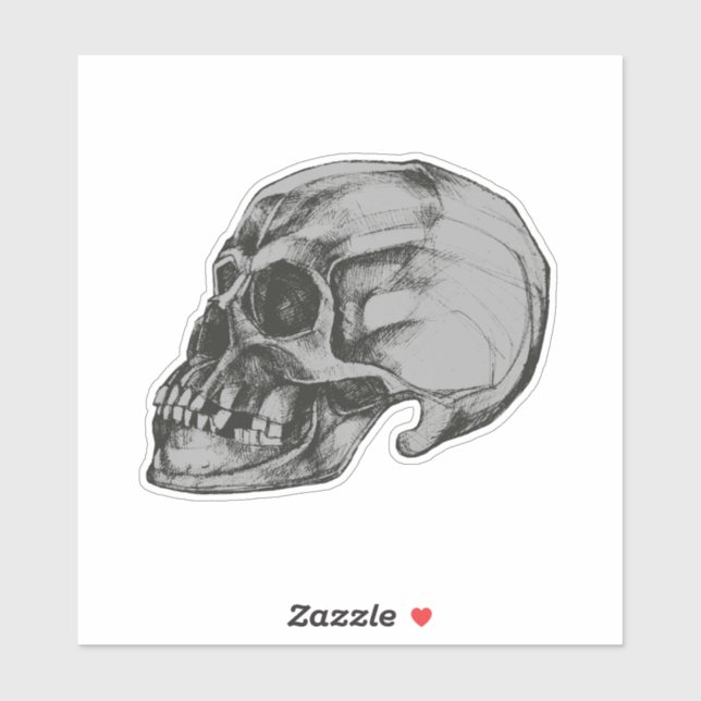 Sticker Crâne d'Halloween en vinyle (Feuille)