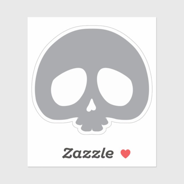Sticker Crâne Mini Personnalisable (Feuille)
