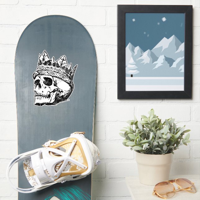 Sticker Crâne royal (Snowboard)