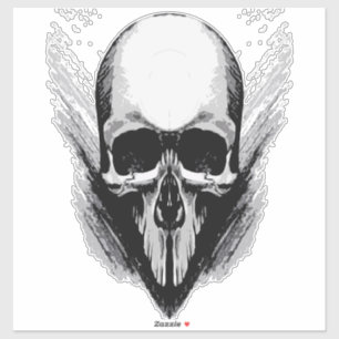 Sticker Crâne vectorielle