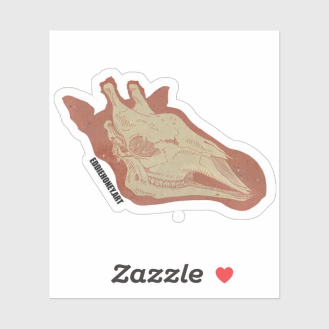 Sticker Crânes - Giraffe (Feuille)