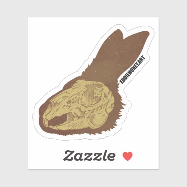 Sticker Crânes - Lapin (Feuille)