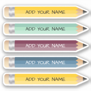 Sticker crayon de nom personnalisable - Vinyl coup