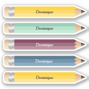 Sticker crayon de nom personnalisable - Vinyl coup