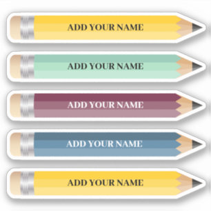 Sticker crayon de nom personnalisable - Vinyl coup