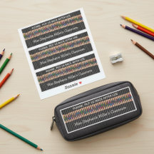 Crayons de couleur pour l'enseignant Ensemble d'ét