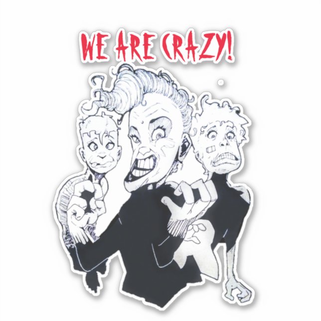 STICKER CRAZY (Devant)